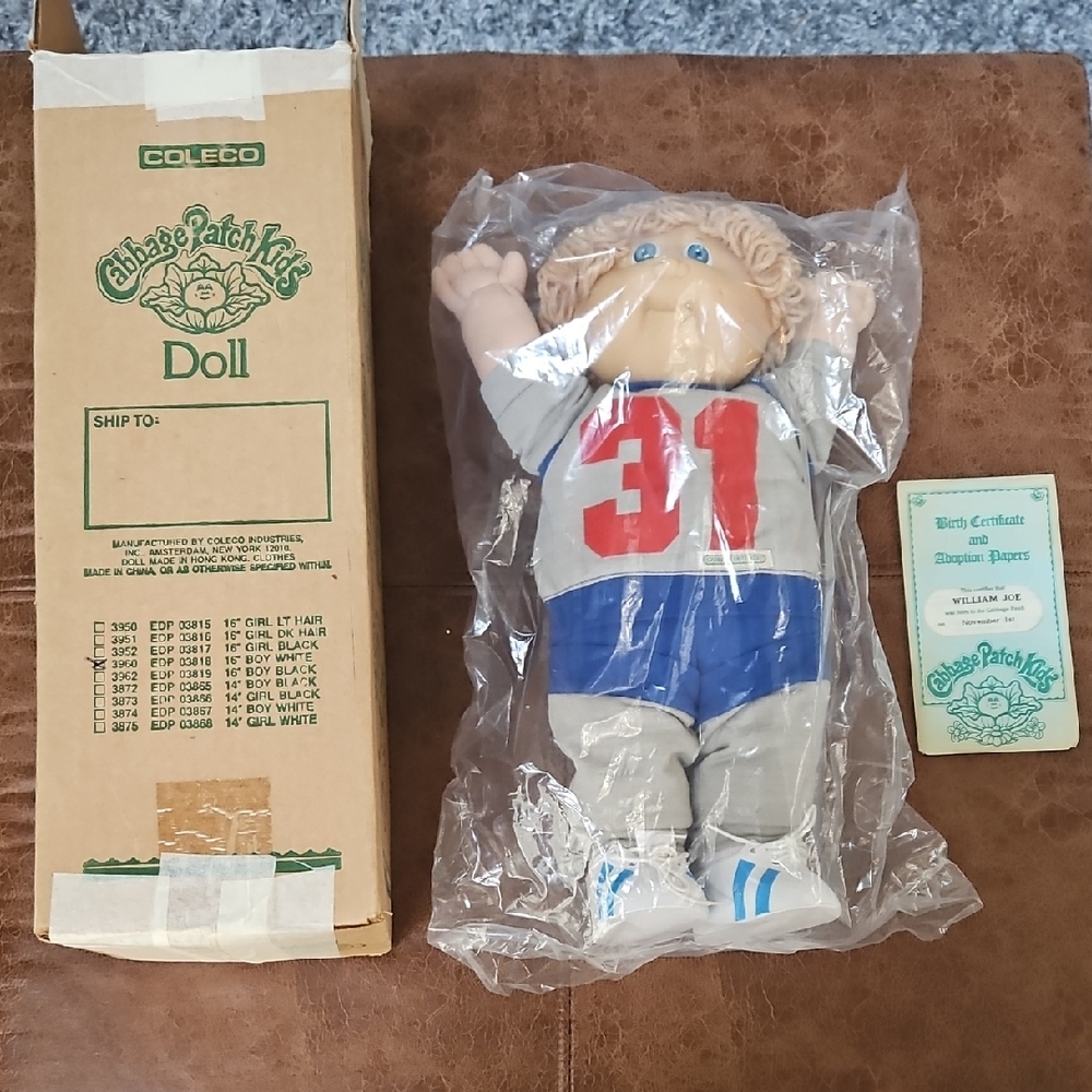 Collectable Cabbage Patch Kids Doll - Boy William Jogging Suit